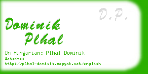 dominik plhal business card